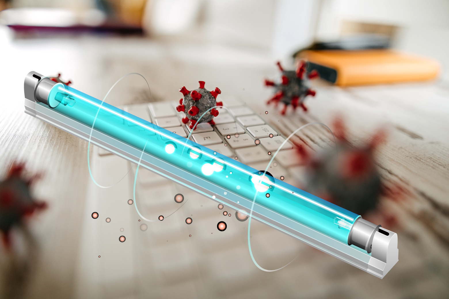 High intensity gallium UV radiator